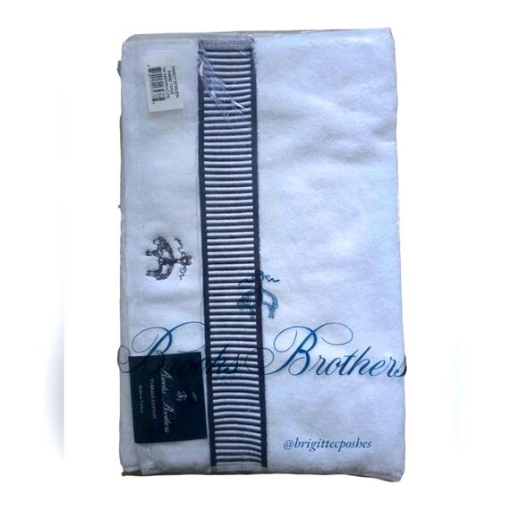 BROOKS BROTHERS Hand Turkish Towels Set Of 2 - Picture 3 of 6
